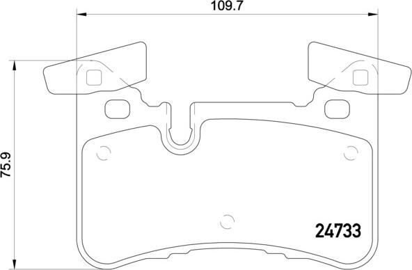 Brembo P 50 110 - Тормозные колодки, дисковые, комплект parts5.com