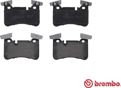 Brembo P 50 110 - Тормозные колодки, дисковые, комплект parts5.com