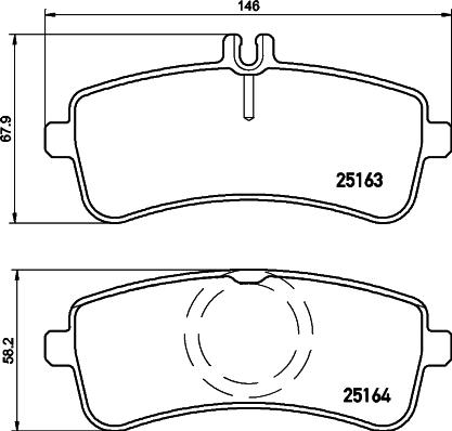 Mercedes-Benz A0004203904 - Тормозные колодки, дисковые, комплект parts5.com