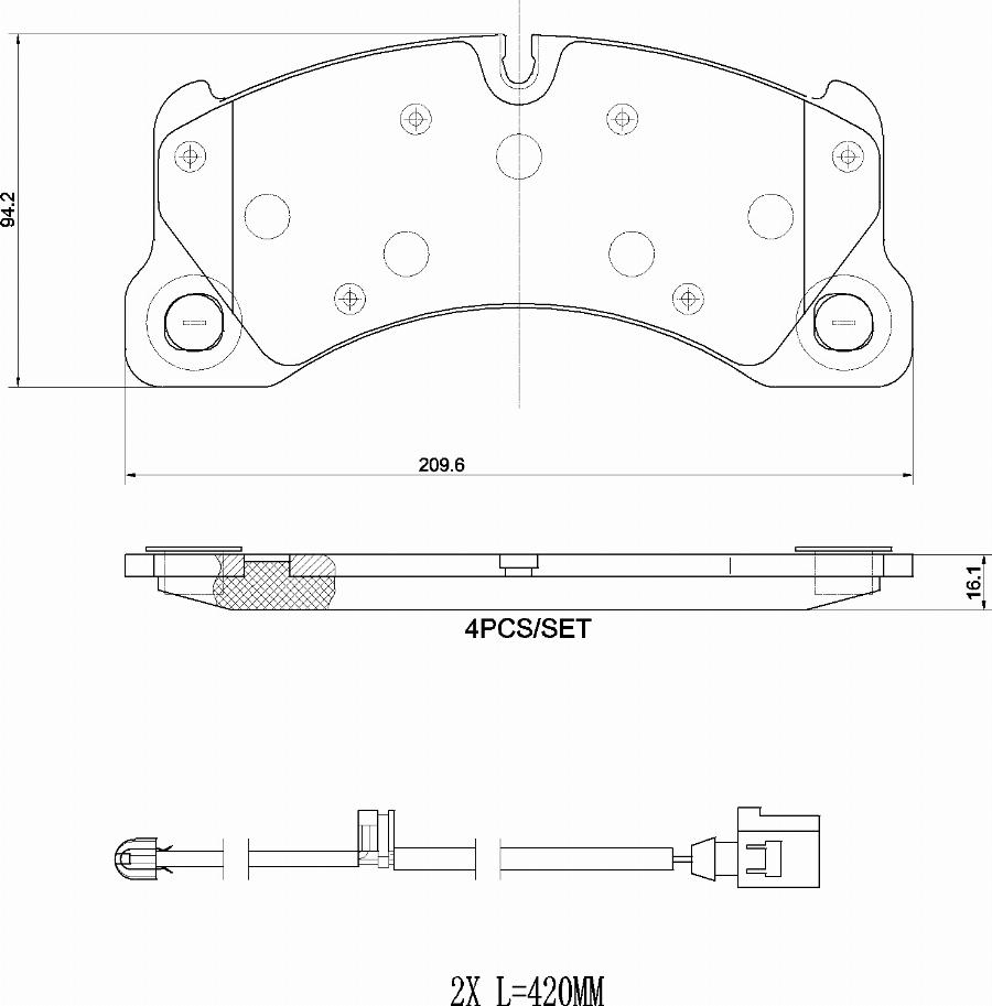 Brembo P 65 049 - Тормозные колодки, дисковые, комплект parts5.com