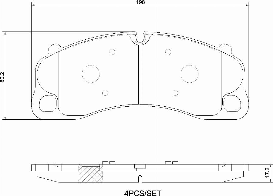 Brembo P 65 045 - Тормозные колодки, дисковые, комплект parts5.com