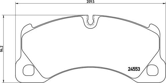 Brembo P 65 017 - Тормозные колодки, дисковые, комплект parts5.com