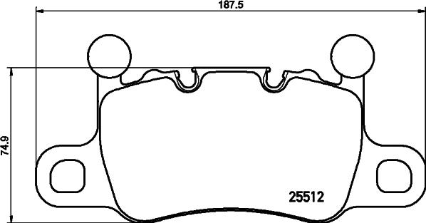 Brembo P 65 038 - Тормозные колодки, дисковые, комплект parts5.com