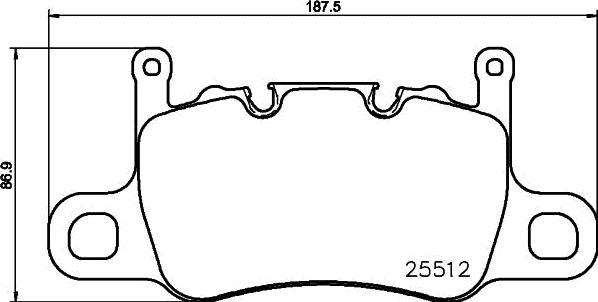 Brembo P 65 037 - Тормозные колодки, дисковые, комплект parts5.com