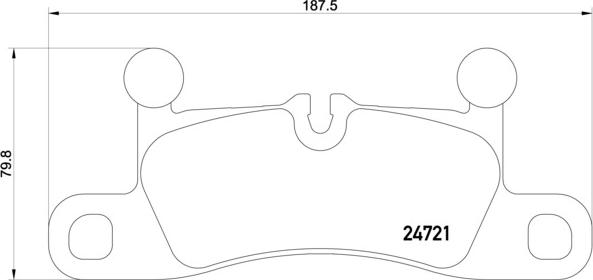 Brembo P 65 027 - Тормозные колодки, дисковые, комплект parts5.com