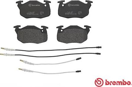 Brembo P 61 044 - Тормозные колодки, дисковые, комплект parts5.com