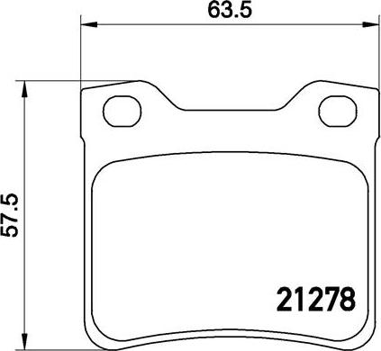 Brembo P 61 058 - Тормозные колодки, дисковые, комплект parts5.com