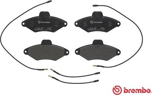 Brembo P 61 052 - Тормозные колодки, дисковые, комплект parts5.com