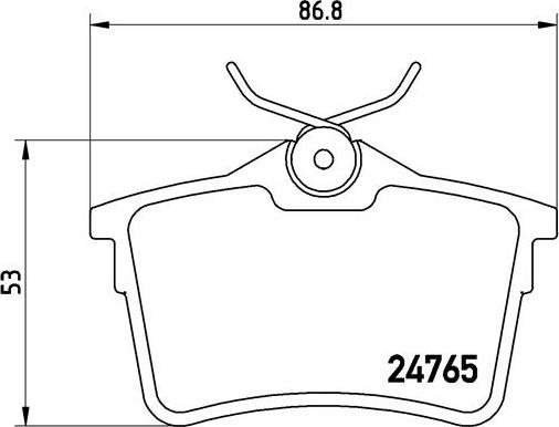 Brembo P 61 084 - Тормозные колодки, дисковые, комплект parts5.com