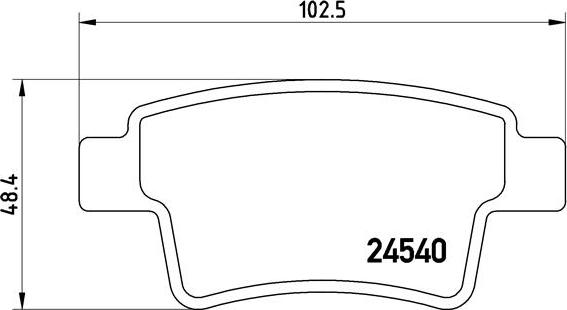 Brembo P 61 085 - Тормозные колодки, дисковые, комплект parts5.com