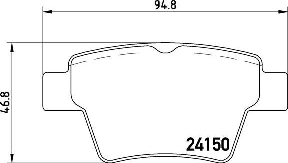 Brembo P 61 080 - Тормозные колодки, дисковые, комплект parts5.com