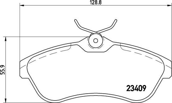 Brembo P 61 075X - Тормозные колодки, дисковые, комплект parts5.com