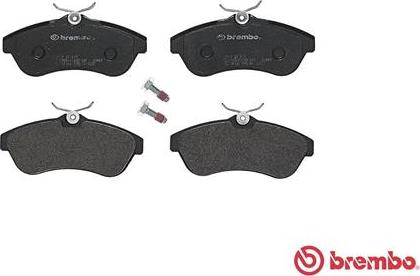 Brembo P 61 075 - Тормозные колодки, дисковые, комплект parts5.com