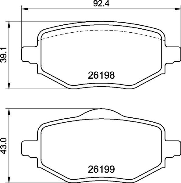 Brembo P 61 140 - Тормозные колодки, дисковые, комплект parts5.com