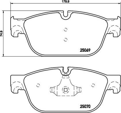 Brembo P 61 115X - Тормозные колодки, дисковые, комплект parts5.com