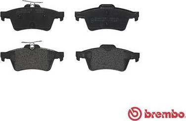 Brembo P 61 110 - Тормозные колодки, дисковые, комплект parts5.com