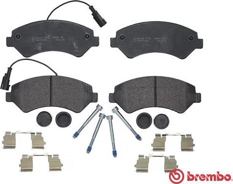 Brembo P 61 118 - Тормозные колодки, дисковые, комплект parts5.com