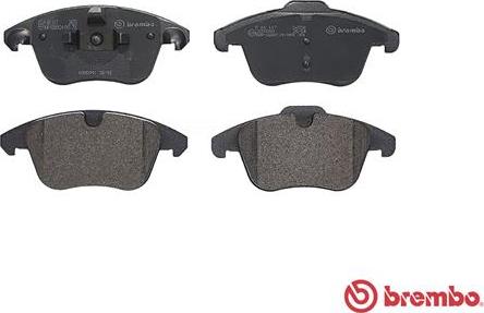 Brembo P 61 117 - Тормозные колодки, дисковые, комплект parts5.com