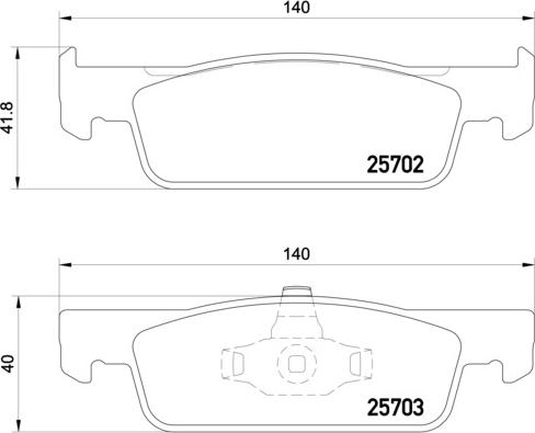 Brembo P 68 059X - Тормозные колодки, дисковые, комплект parts5.com