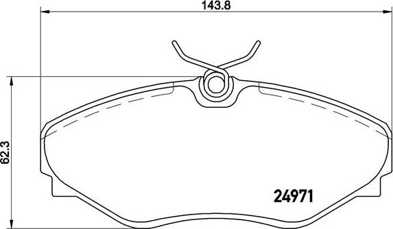 Brembo P 68 055 - Тормозные колодки, дисковые, комплект parts5.com