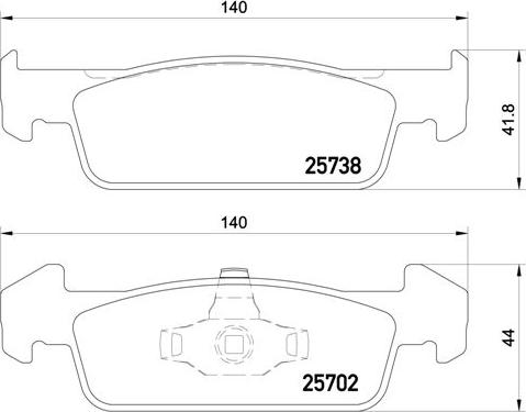 Brembo P 68 060 - Тормозные колодки, дисковые, комплект parts5.com