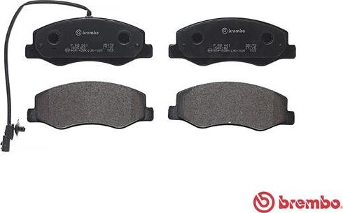 Brembo P 68 061 - Тормозные колодки, дисковые, комплект parts5.com