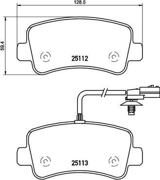 Brembo P 68 063 - Тормозные колодки, дисковые, комплект parts5.com