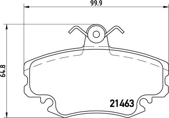 Brembo P 68 008 - Тормозные колодки, дисковые, комплект parts5.com