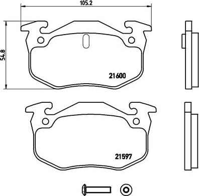 Brembo P 68 018 - Тормозные колодки, дисковые, комплект parts5.com