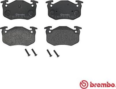 Brembo P 68 018 - Тормозные колодки, дисковые, комплект parts5.com