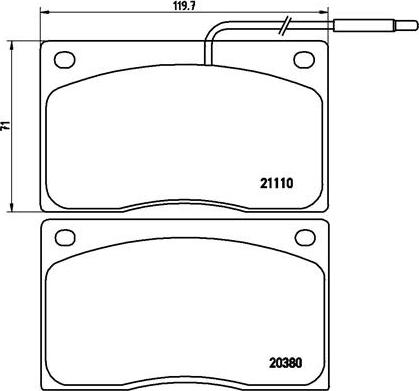 Brembo P 68 012 - Тормозные колодки, дисковые, комплект parts5.com