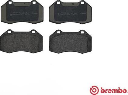 Brembo P 68 036 - Тормозные колодки, дисковые, комплект parts5.com