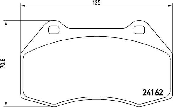 Brembo P 68 036 - Тормозные колодки, дисковые, комплект parts5.com