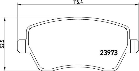 Brembo P 68 033X - Тормозные колодки, дисковые, комплект parts5.com