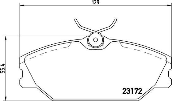 Brembo P 68 027 - Тормозные колодки, дисковые, комплект parts5.com