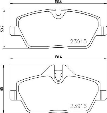 Brembo P 06 091E - Тормозные колодки, дисковые, комплект parts5.com