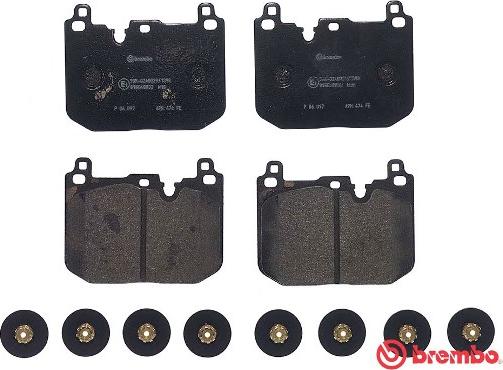 Brembo P 06 097 - Тормозные колодки, дисковые, комплект parts5.com