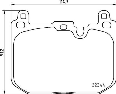 Brembo P 06 097 - Тормозные колодки, дисковые, комплект parts5.com