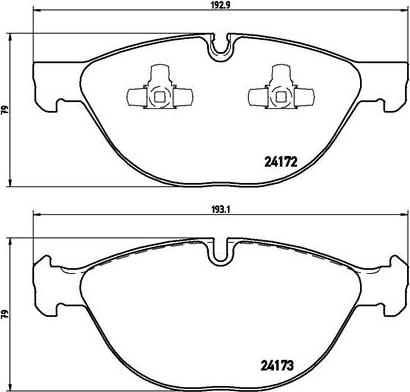 Brembo P 06 058 - Тормозные колодки, дисковые, комплект parts5.com