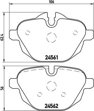 Brembo P 06 064X - Тормозные колодки, дисковые, комплект parts5.com