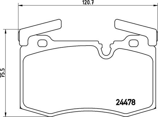 Brembo P 06 068 - Тормозные колодки, дисковые, комплект parts5.com