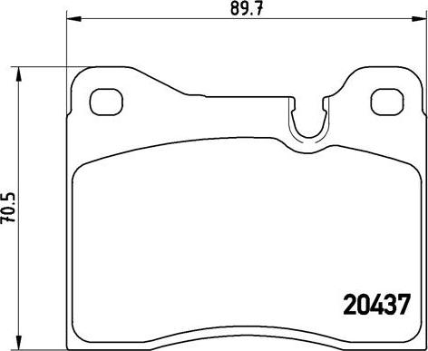 Brembo P 06 003 - Тормозные колодки, дисковые, комплект parts5.com