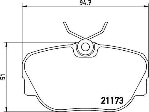 Brembo P 06 010 - Тормозные колодки, дисковые, комплект parts5.com