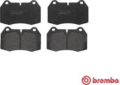 Brembo P 06 018 - Тормозные колодки, дисковые, комплект parts5.com