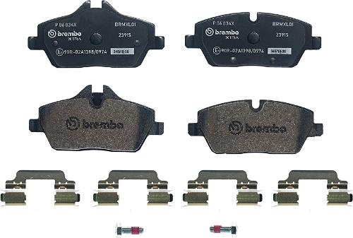 Brembo P 06 034X - Тормозные колодки, дисковые, комплект parts5.com