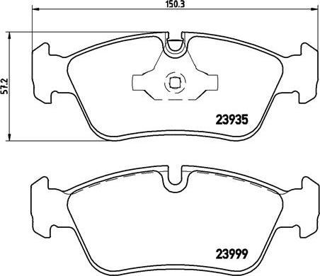 Brembo P 06 035X - Тормозные колодки, дисковые, комплект parts5.com