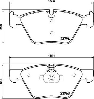 Brembo P 06 036X - Тормозные колодки, дисковые, комплект parts5.com