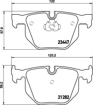 Brembo P 06 029 - Тормозные колодки, дисковые, комплект parts5.com