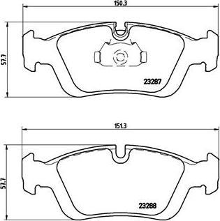 Brembo P 06 024 - Тормозные колодки, дисковые, комплект parts5.com