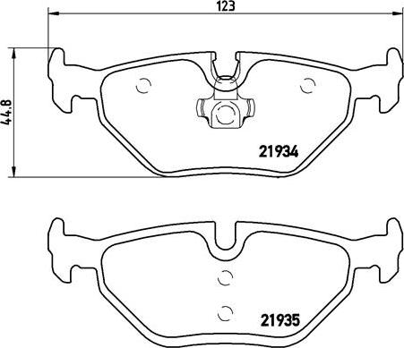 Brembo P 06 025 - Тормозные колодки, дисковые, комплект parts5.com